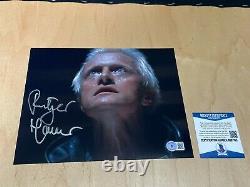 Rutger Hauer Signed Autographed Blade Runner 8x10 Photograph Beckett BAS COA