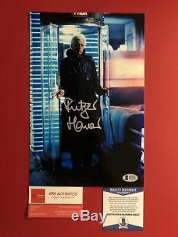 Rutger Hauer signed 8 x 12 Blade Runner Photo BAS COA