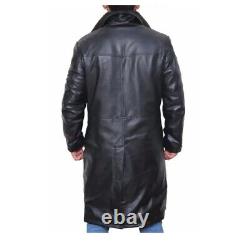Ryan Gosling Officer k Blade Runner 2049 Long Trench Leather Coat with Fur