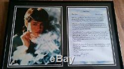 SIGNED Sean Young BLADE RUNNER Autographed Letter + Photo Matted/Framed