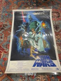 Star Wars Screen Printed Movie Poster Regular Edition by Paul Mann Not Mondo