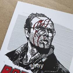 Tyler Stout ROBOCOP Movie CLARENCE BODDICKER Handbill Print Pros Cons Mondo RARE