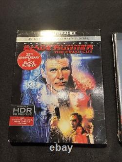 US SELLER BR NEW 1982 Blade Runner 4K Ultra HD Blu-ray 2 Disc + RARE SLIPCOVER