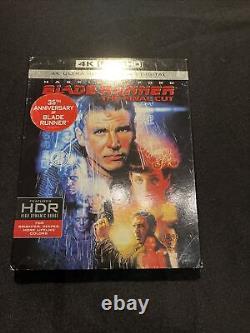 US SELLER BR NEW 1982 Blade Runner 4K Ultra HD Blu-ray 2 Disc + RARE SLIPCOVER