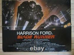 Vintage 1982 Original Movie Poster Blade Runner NM, Folded Harrison Ford