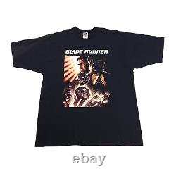 Vintage 90s Blade Runner T Shirt Mens XLarge Black Wake Up Time To Die Movie Tee