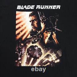 Vintage 90s Blade Runner T Shirt Mens XLarge Black Wake Up Time To Die Movie Tee