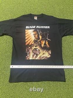 Vintage 90s Bladerunner Harrison Ford Movie Shirt DEAD STOCK SINGLE STICH XL