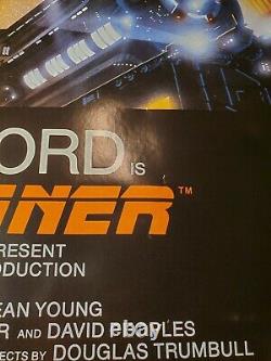 Vintage Blade Runner Poster 1982 USA Harrison Ford Ridley Scott 1-sheet Rolled
