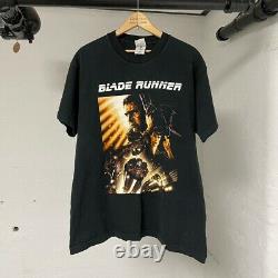 Vintage Blade Runner Shirt 1996 Movie Promo Graphic T-Shirt Single Stitch Sz LG