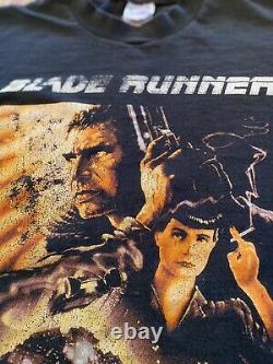 Vintage Blade Runner Shirt Movie Promo Tee XL Harrison Ford RARE 90s Rap T VTG