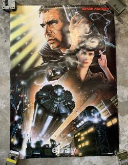 Vintage Original 1982 Blade Runner Theater Poster 39 x 27 2300 Scandecor RARE