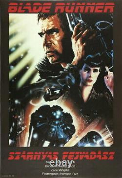 Vtg Orig. Movie Poster BLADE RUNNER Harrison Ford, Rutger Hauer, Sean Young 1988