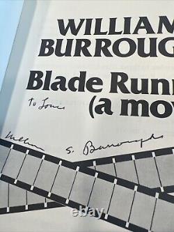 William S. Burroughs Signed & Inscribed Blade Runner (A Movie) 1st ED PB 1979